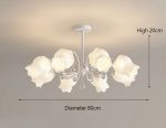 lampe vintage fleur année 80