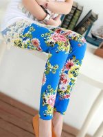legging de sport avec fleurs