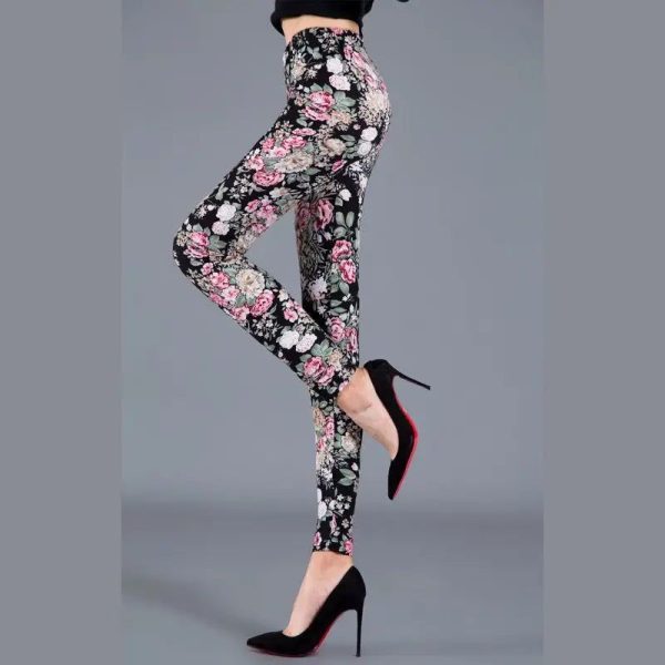 Legging Fleuri Lotus Femme