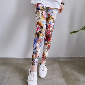 Legging Fleuri Sport Coloré