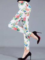 legging fleuri pour le yoga