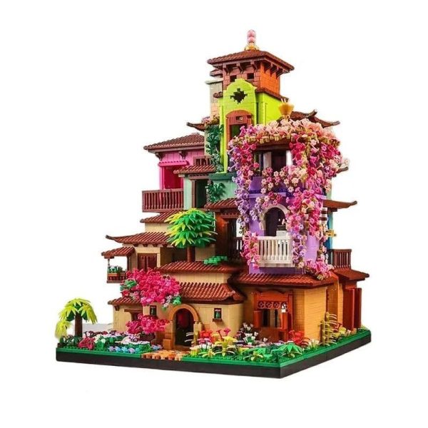 fleur adulte château bloc de construction