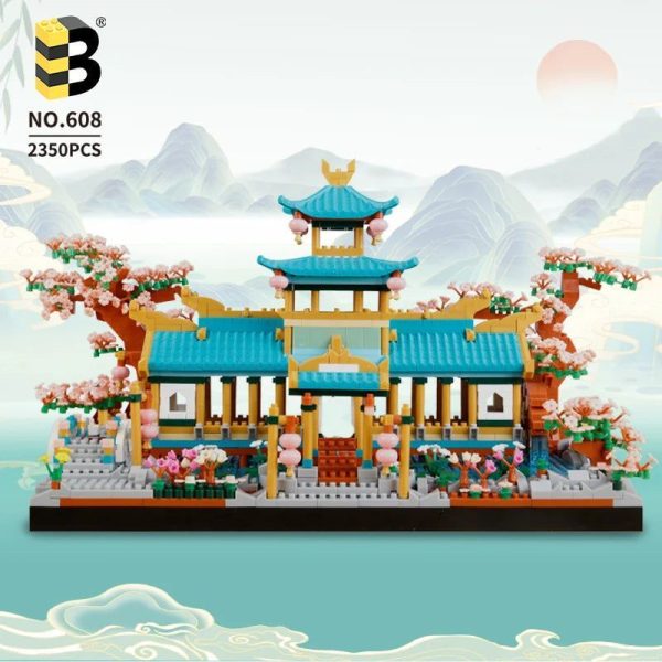 bloc de construction fleur monastère