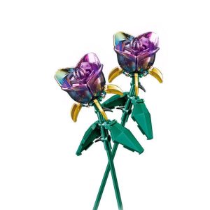 Fleur Noir Bloc de construction