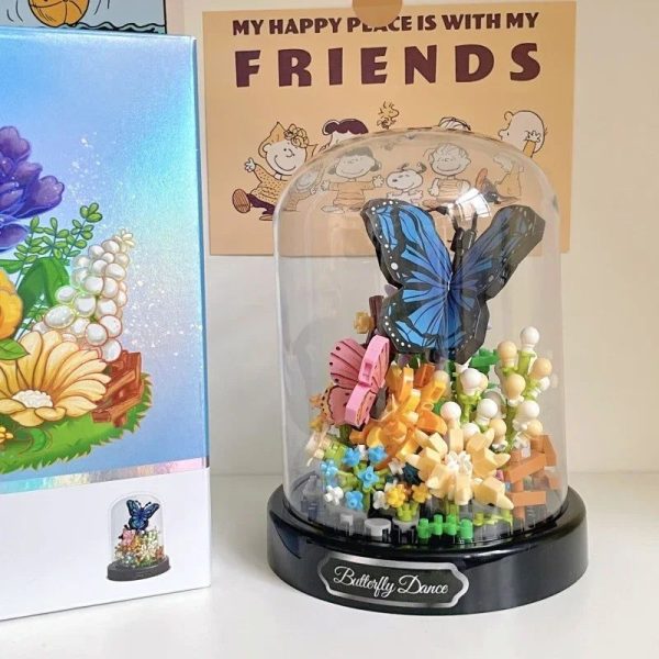 fleur papillon bloc de construction