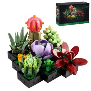 fleur succulente boc de construction