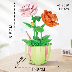 plante orchidée coloré bloc de constrction