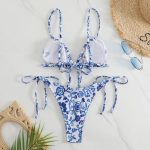 maillot de bain féminin à motifs floraux