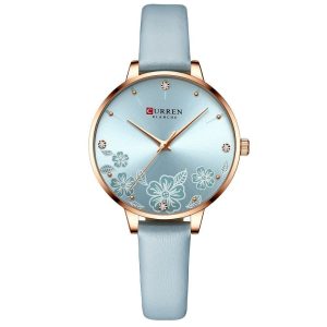 Montre Fleurie Margueritte chromé