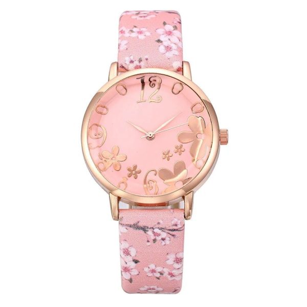Montre Fleurie Rose