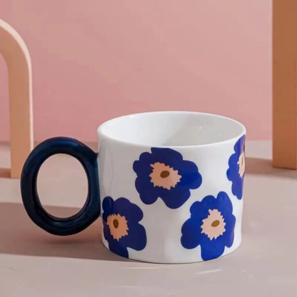 Mug Fleuri Bleu