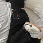 Pantalon Fleuri Coréen