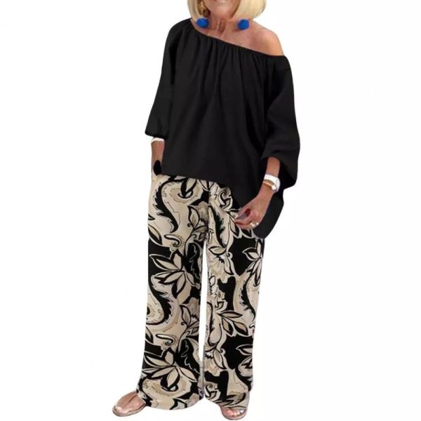 Pantalon Fleuri Vintage