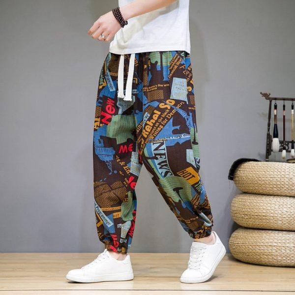 Pantalon Lin Homme Chinois