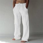 Pantalon Lin Homme Fashion