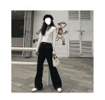 pantalon tendance fleuri