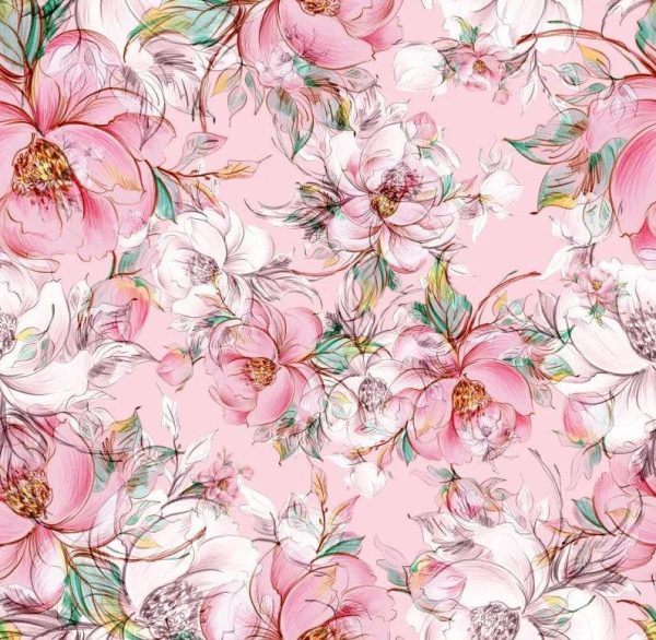 Papier Peint Bohème Rose