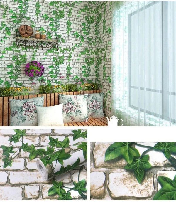 Papier Peint Fleuri Moderne Vert