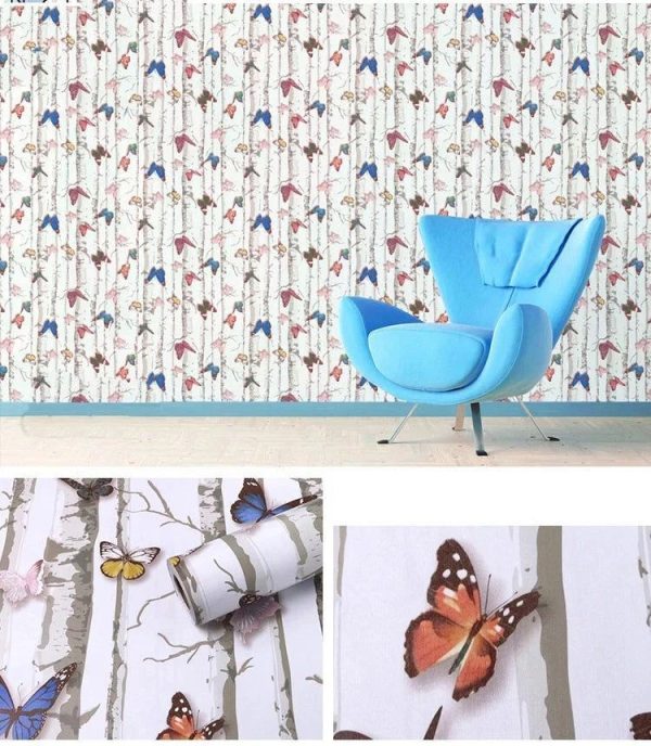 Papier Peint Fleuri Papillon