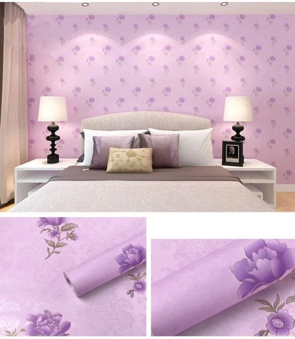 Papier Peint Violet-Rose