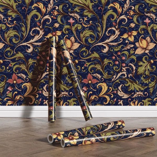 Papier Peint Vintage Fleuri