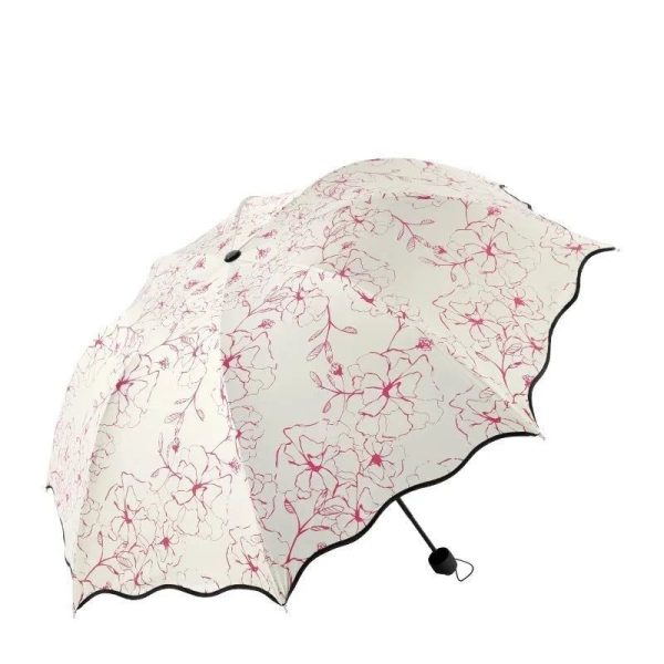 Parapluie Fleur Femme Rose