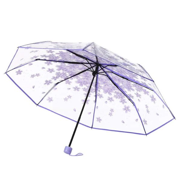Parapluie Fleurs Violet