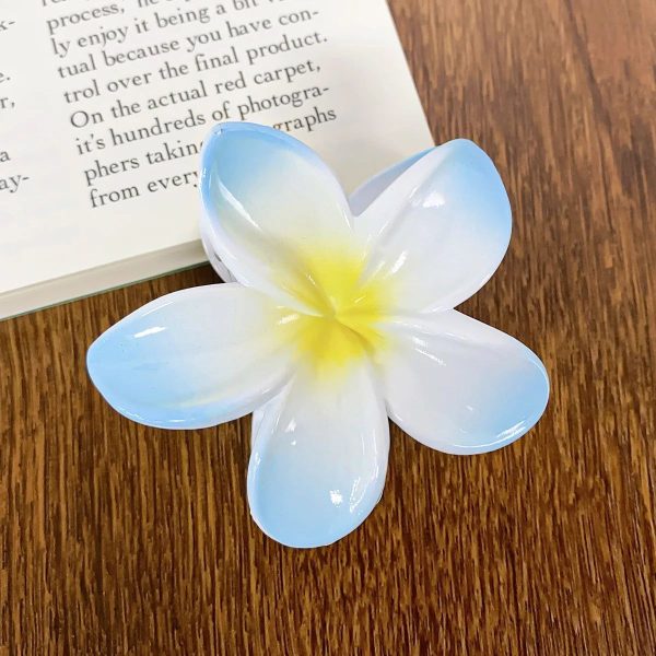 Pince Fleur Cheveux Tahiti Bleu