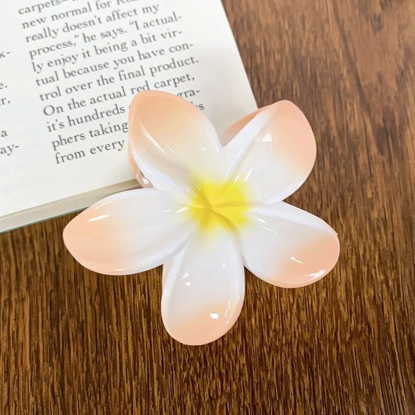 Pince Fleur Cheveux Tahiti Orange