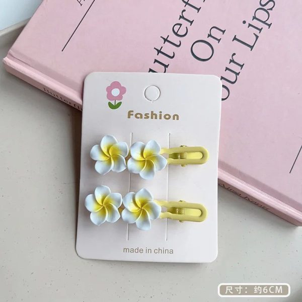 Pince Fleur Cheveux Tahiti Pack de 4