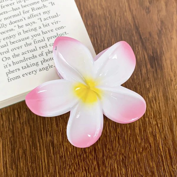 Pince Fleur Cheveux Tahiti Rose