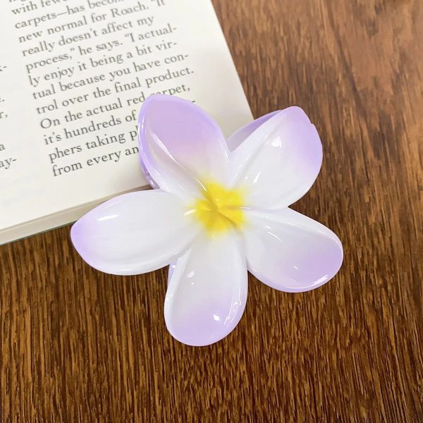 Pince Fleur Cheveux Tahiti Violet Plage