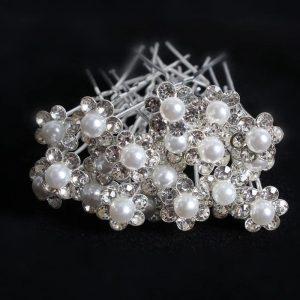 Pince Fleur Perle Cheveux Mariage