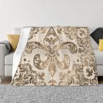 Plaid Fleur De Lys