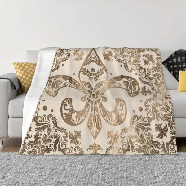 Plaid Fleur De Lys