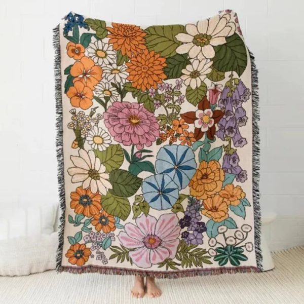 Plaid Fleuri Cartoon
