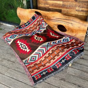 Plaid Fleuri Coton Indien