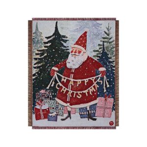 Plaid Fleuri Happy Christmas