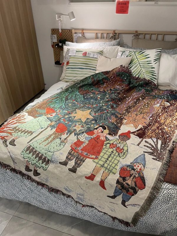Plaid Fleuri Noël