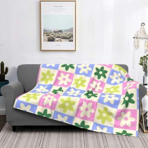 Plaid Fleuri Pastel