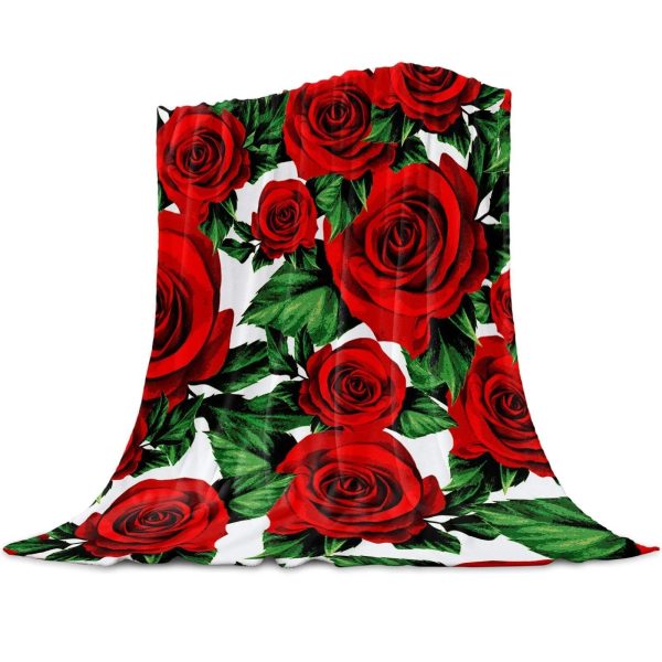 Plaid Fleuri Rose