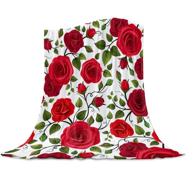 Plaid Fleuri Rose Multiple