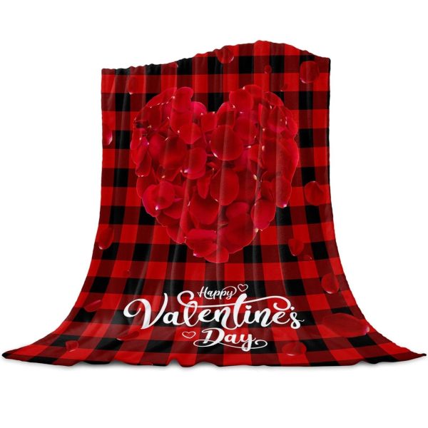 Plaid Fleuri Saint Valentin