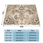 plaid fleuri fleur de lys