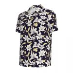 polo imprimé fleur de lys
