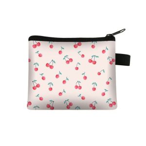 Portefeuille Fleuri Design Cerise
