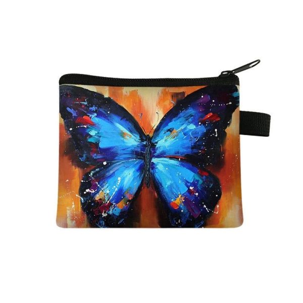 Portefeuille Fleuri Design Papillon Coloré