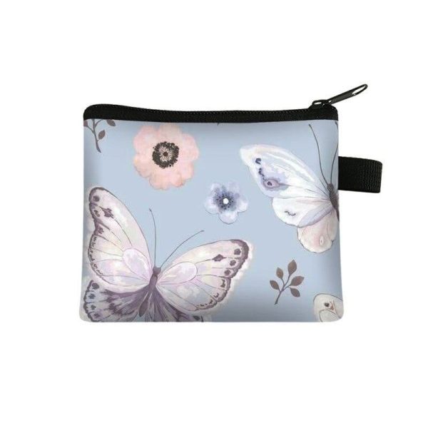 Portefeuille Fleuri Design Papillon Minimaliste