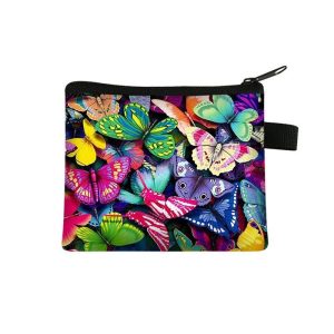 Portefeuille Fleuri Papillon Multicolore
