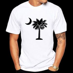 T-shirt Fleuri Palmier Lune